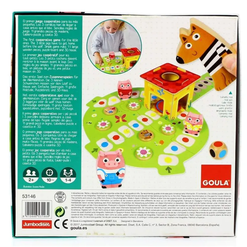 GOULA Juegos De Mesa|Mi Primer Juego Los 3 Cerditos