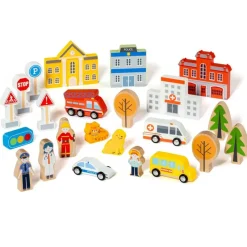 MOLTO Mi Primera Ciudad de Madera- Juegos De Madera