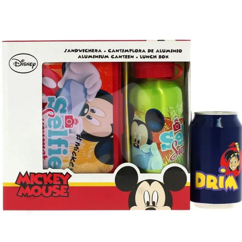 KIDS EUROSWAN Escolar|Mickey Mouse Sandwich con Cantimplora
