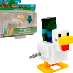 BIZAK Figuras Y Figuras De Acción|Minecraft Bebé Zombie y Jinete Avícola con Movimiento