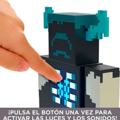 MATTEL Minecraft Criatura Warden Figura Luces Sonidos- Figuras Videojuegos|Figuras Y Figuras De Acción