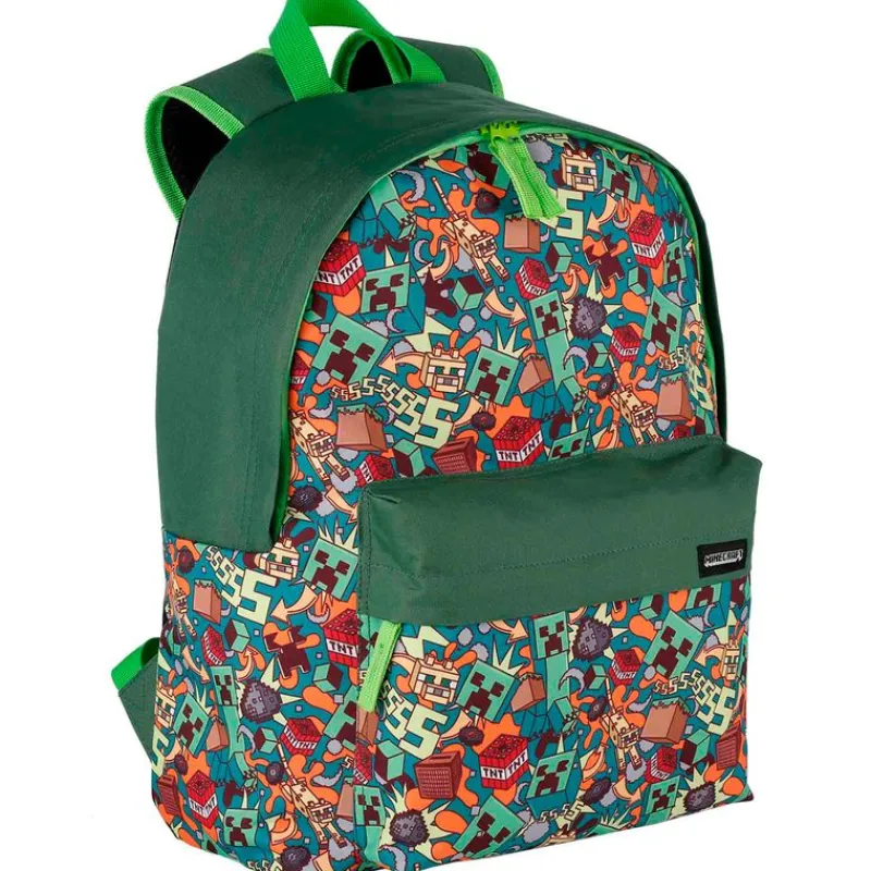 SELECCION DRIM Minecraft Mochila Crazy Americana- Escolar