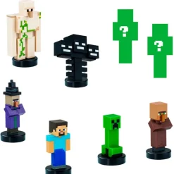 BIZAK Minecraft Pack Deluxe 8 Figuras Sorpresa- Figuras Videojuegos|Figuras Y Figuras De Acción