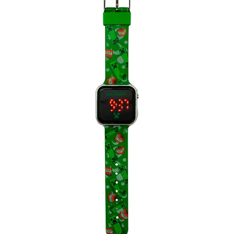 KIDS EUROSWAN Minecraft Reloj Digital LED- Electrónicos