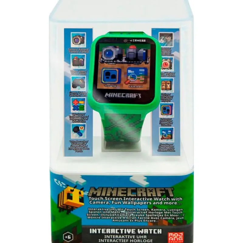 KIDS EUROSWAN Minecraft Reloj Inteligente- Electrónicos
