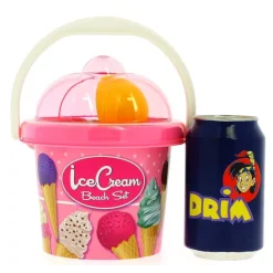 ANDRONI GIOCATTOLI Aire Libre|Mini Cubo de Playa Helado Rosa