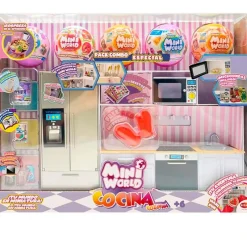 BIZAK Mini World Playset Cocina + 5 Bolas- Muñecas