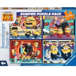 RAVENSBURGER Minions Puzzle 4x100 Piezas- Puzzles Y Construcciones