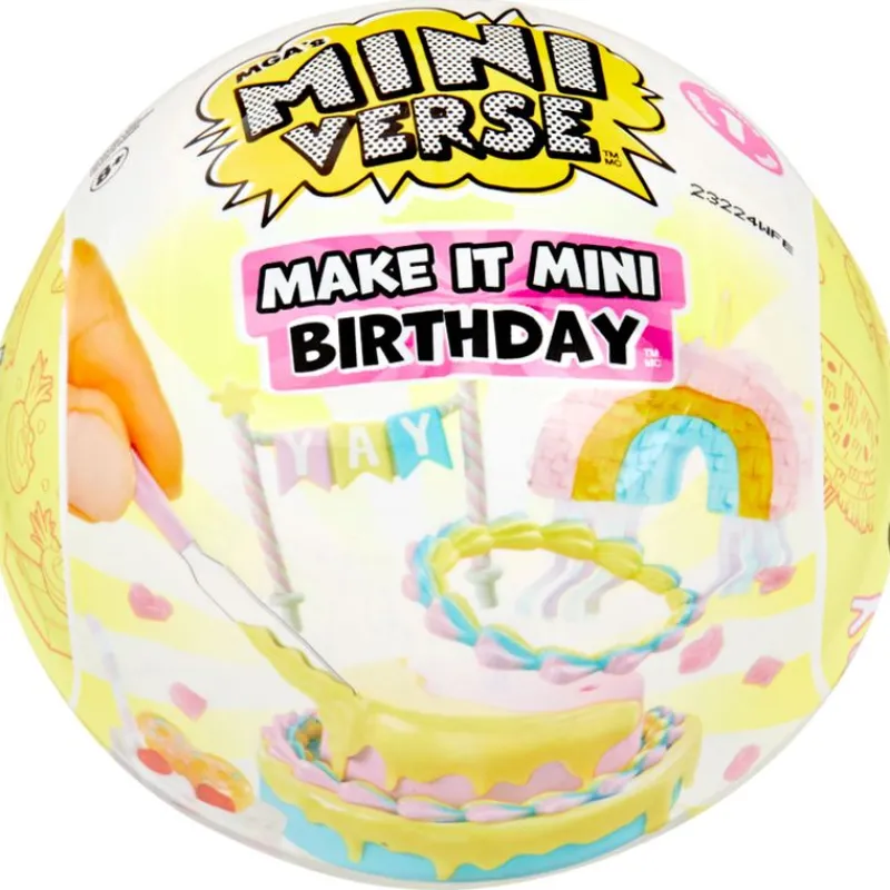 MGA Miniverse Make It Mini Cumpleaños Bola Sorpresa- Manualidades