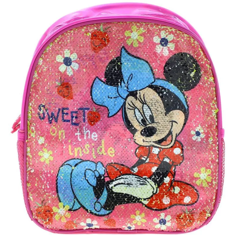 SELECCION DRIM Minnie Mouse Mochila Lentejuelas Reversible- Escolar