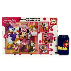 EDUCA Minnie Mouse Puzzle Progresivo Ayudantes Felices- Puzzles Y Construcciones