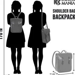 KARACTERMANIA Miércoles Bolso Convertible Mochila- Mochilas Y Bolsos|Escolar