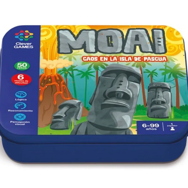 SELECCION DRIM Moai Juego Inteligencia Caja Metálica- Juegos Y Juguetes Educativos