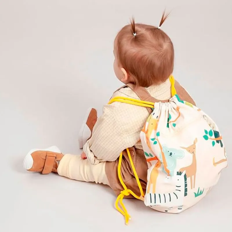 MINILAND Accesorios Y Complementos Para El Paseo|Primera Infancia Y Preescolar|Mochila Saco Impermeable Jungle