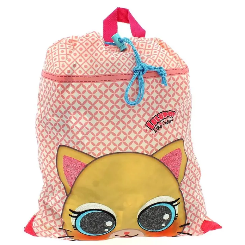 SELECCION DRIM Mochila Saco Infantil Gatito- Escolar