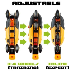 MOLTO Bicicletas, Correpasillos Y Triciclos|Roller Patines 4 en Línea Naranja