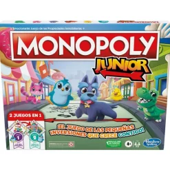 HASBRO Monopoly Junior 2 Juegos en 1- Juegos Y Juguetes Educativos|Juegos De Mesa