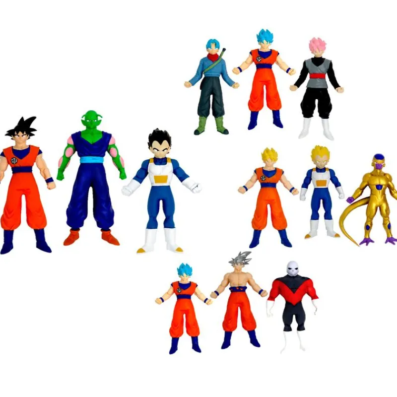 BIZAK Figuras Y Figuras De Acción|Monster Flex Dragon Ball Pack 3 Surtido