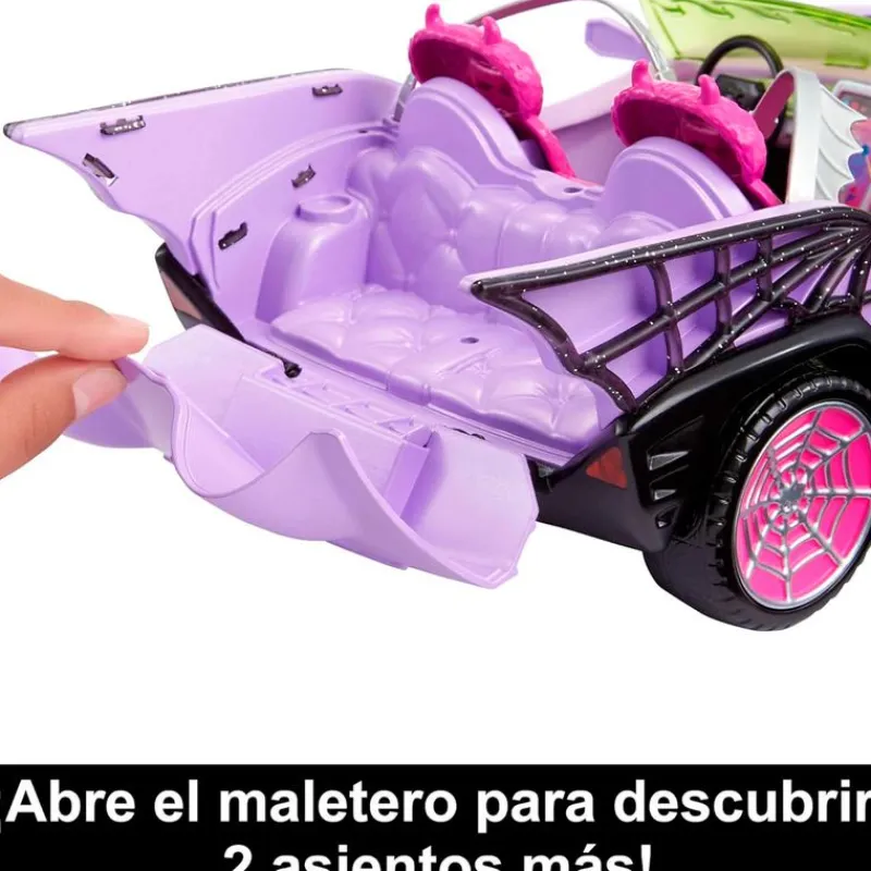 MATTEL Monster High Coche Ghoul Mobile- Halloween|Muñecas