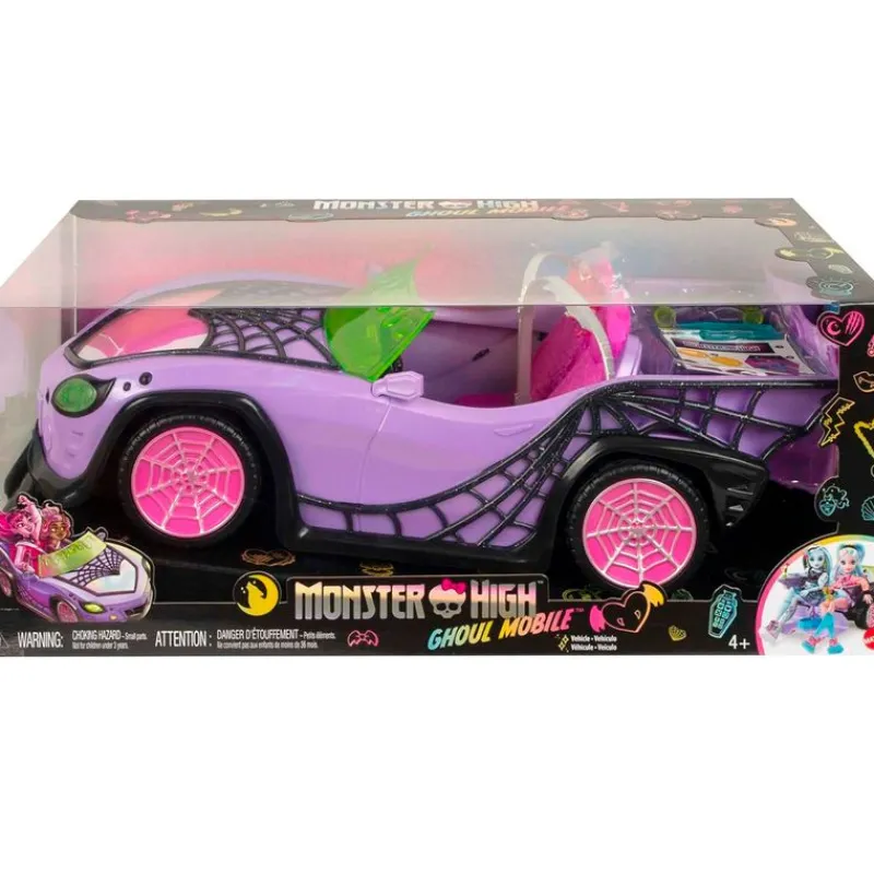 MATTEL Monster High Coche Ghoul Mobile- Halloween|Muñecas