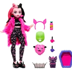 MATTEL Monster High Creepover Party Muñeca Draculaura- Monster High Colección|Halloween