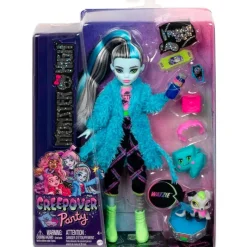 MATTEL Monster High Colección|Halloween|Monster High Creepover Party Muñeca Frankie Stein