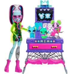 MATTEL Monster High Frankie Stein Laboratorio Crea tu Mascota- Monster High Colección|Halloween