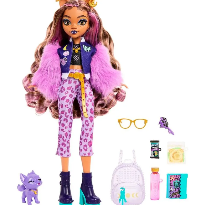 MATTEL Monster High Colección|Halloween|Monster High Muñeca Clawdeen Wolf G3 Core Refresh