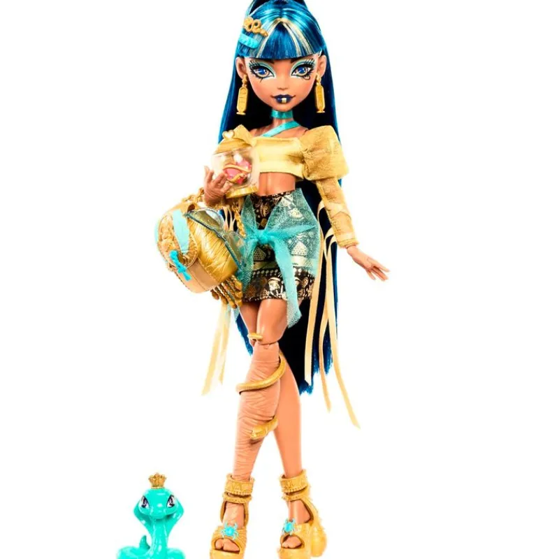 MATTEL Monster High Colección|Halloween|Monster High Muñeca Cleo de Nile G3 Core Refresh
