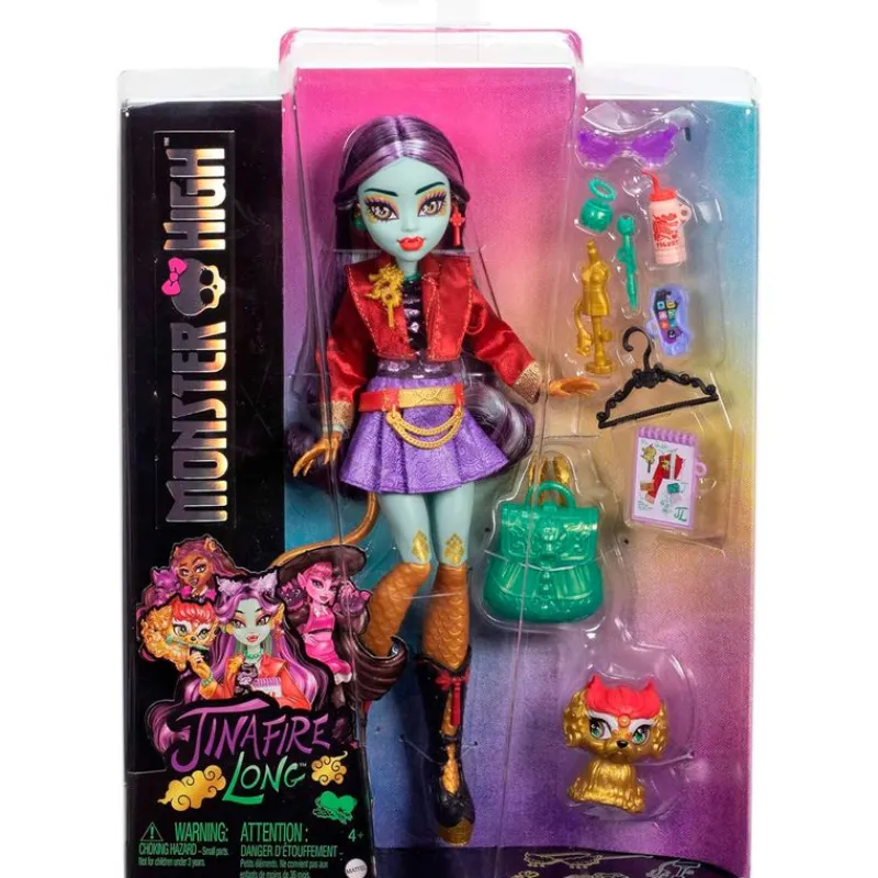 MATTEL Monster High Muñeca Jinafire Long G3- Monster High Colección|Halloween