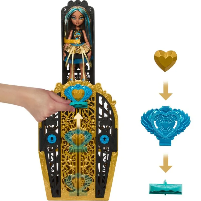 MATTEL Monster High Skulltimate Secrets S4 Cleo- Monster High Colección|Halloween