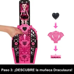 MATTEL Monster High Colección|Halloween|Monster High Skulltimate Secrets S4 Draculaura