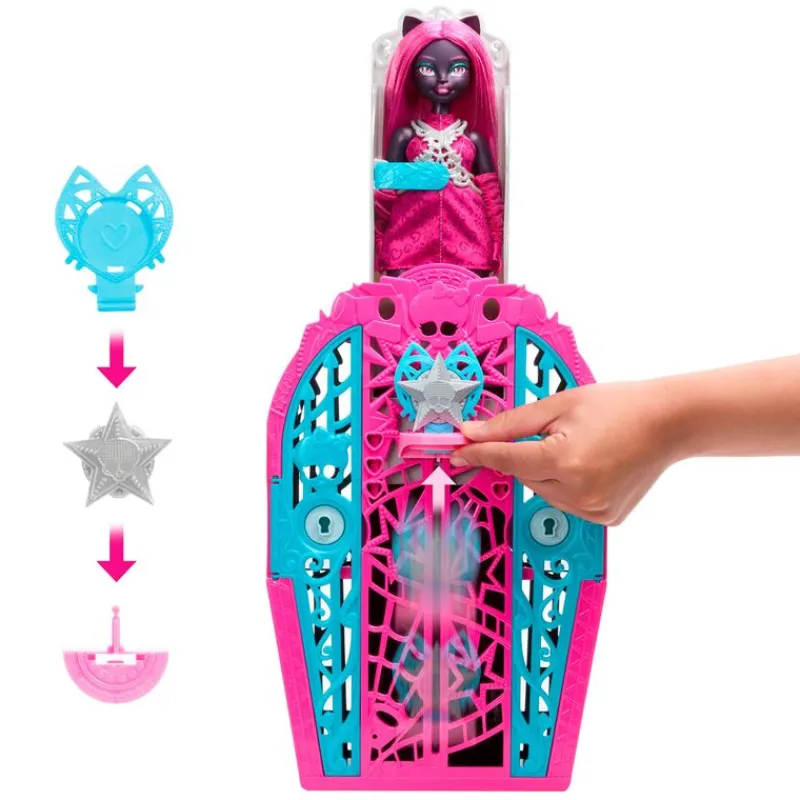 MATTEL Monster High Skulltimate Secrets Hauntlywood Mysteries Catty Noir- Monster High Colección|Halloween