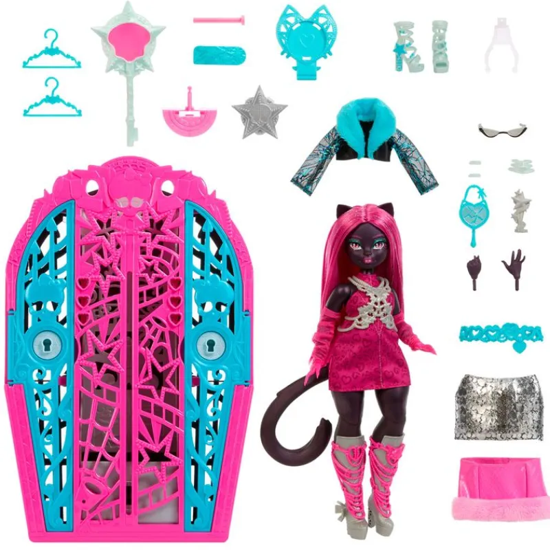 MATTEL Monster High Skulltimate Secrets Hauntlywood Mysteries Catty Noir- Monster High Colección|Halloween