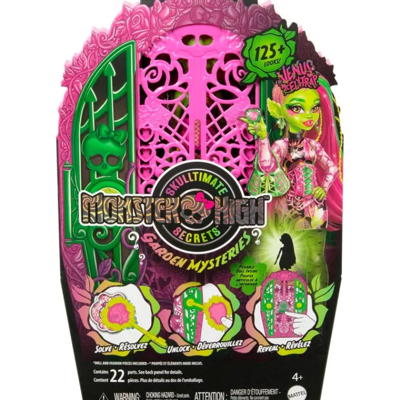 MATTEL Monster High Skulltimate Secrets Jardín Misterioso Venus McFlytrap- Monster High Colección|Halloween