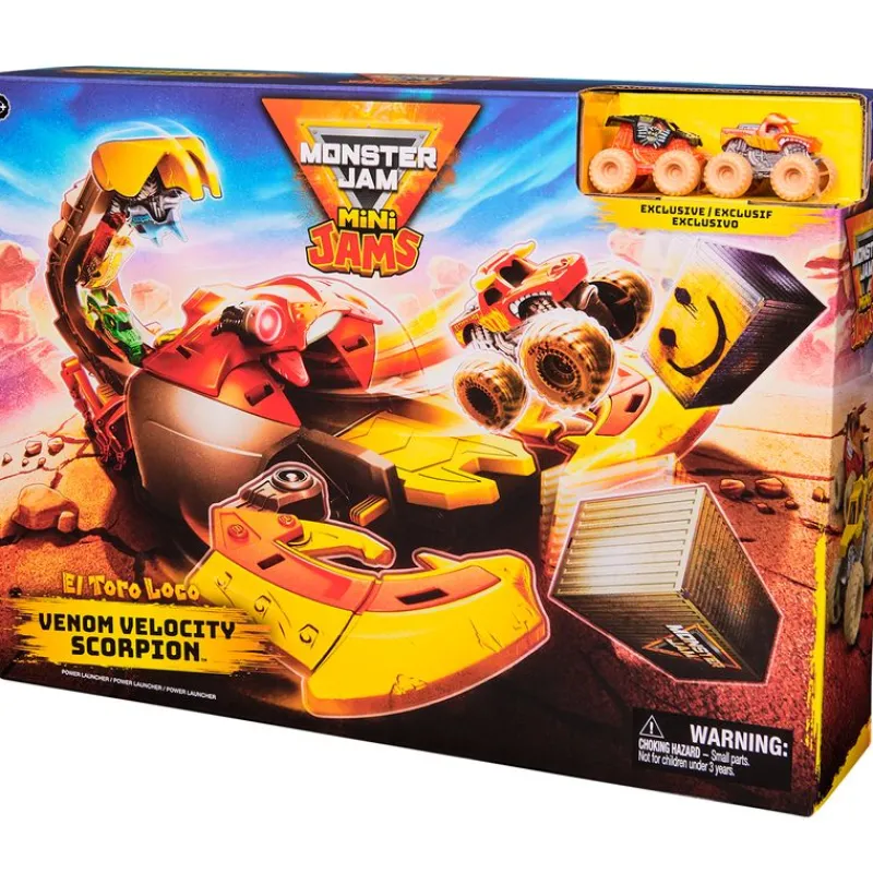 SPIN MASTER Vehículos, Trenes Y Parkings|Monster Jam Mini Jams Playset Escorpión