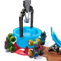 SPIN MASTER Vehículos, Trenes Y Parkings|Monster Jam Mud Blasters Pista Dunk Tank