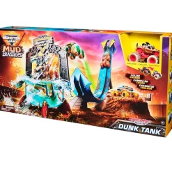 SPIN MASTER Vehículos, Trenes Y Parkings|Monster Jam Mud Blasters Pista Dunk Tank