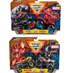 SPIN MASTER Monster Jam Pack Marvel 1:64 Surtido- Vehículos, Trenes Y Parkings