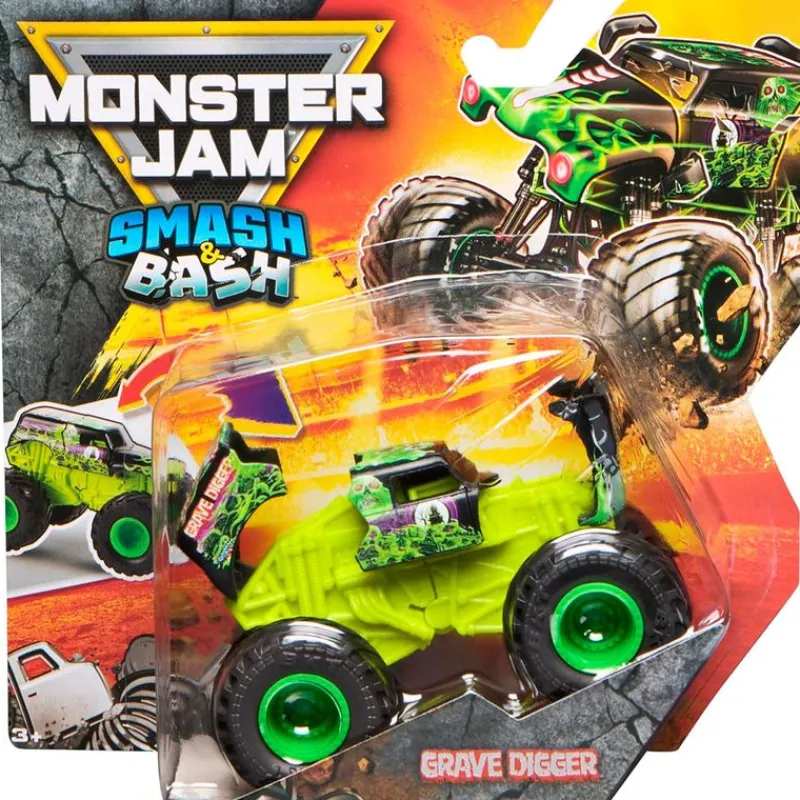SPIN MASTER Vehículos, Trenes Y Parkings|Monster Jam Smash & Bash Vehículo Surtido