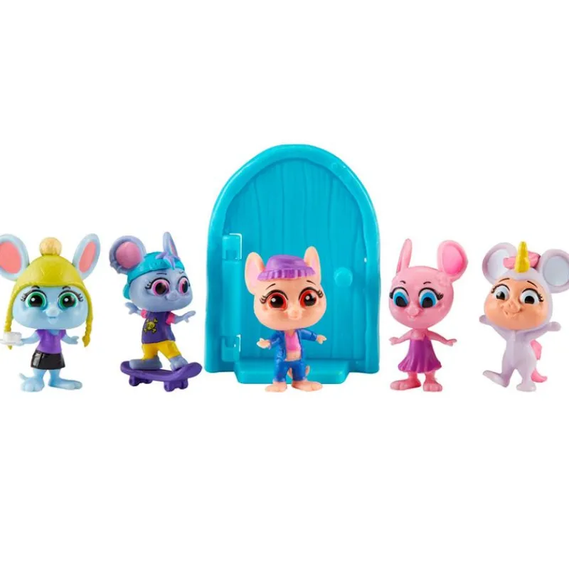 BANDAI Figuras Y Figuras De Acción|Mouse in the House Pack 5 Ratones Surtidos
