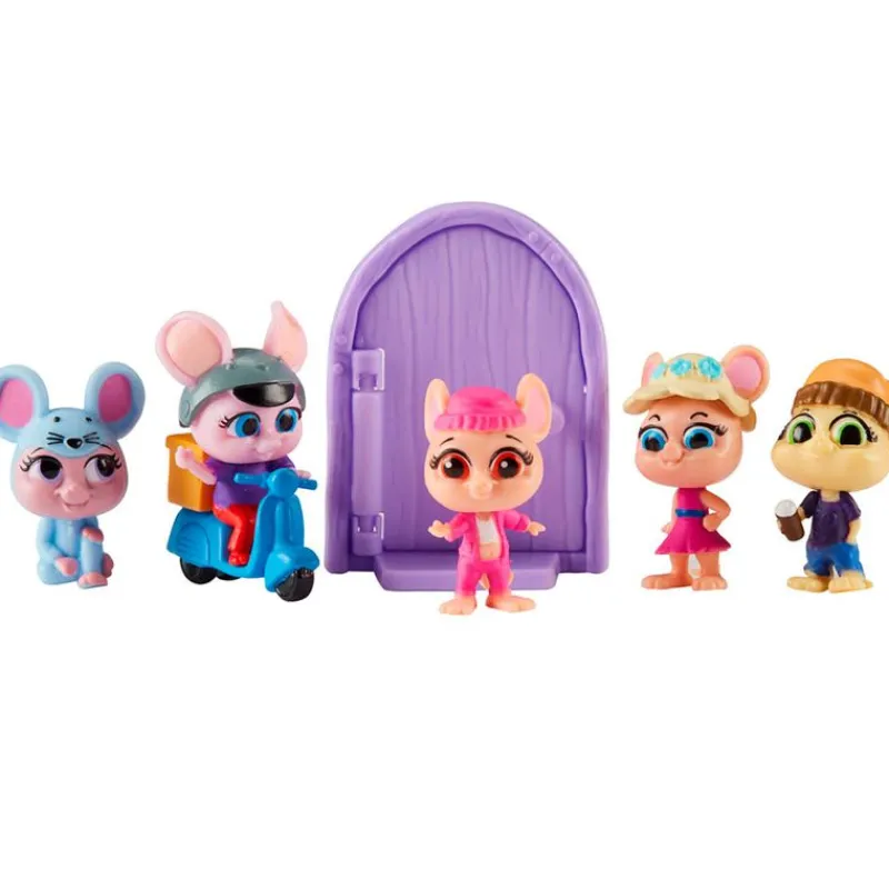 BANDAI Figuras Y Figuras De Acción|Mouse in the House Pack 5 Ratones Surtidos