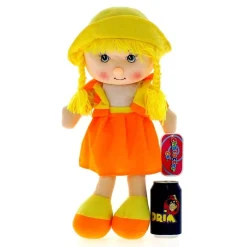 DRIM DISCOUNT Primera Infancia Y Preescolar|Muñeca de Trapo Amarilla 50 cm