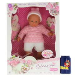 ROSA TOYS Muñeco Bebé Llorón Rosa- Muñecas