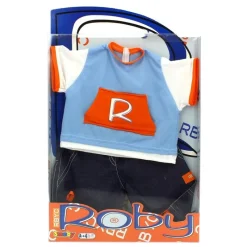 SMOBY Muñecas|Muñeco Roby Conjunto Camiseta Azul y Pantalón Tejano