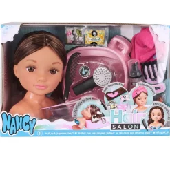 FAMOSA Nancy Muñeca Hair Salon Morena- Muñecas|Juegos Y Juguetes De Imitación