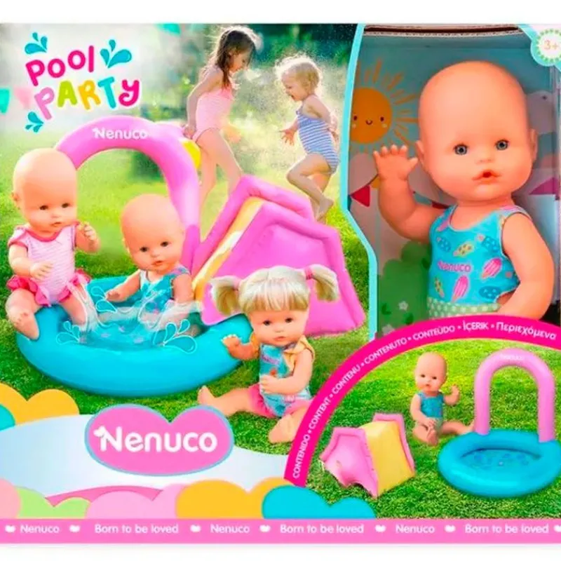 FAMOSA Muñecas|Nenuco Fiesta en la Piscina