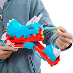 HASBRO Nerf Dino Squad Lanzador Trice-Blast- Juegos Y Juguetes De Imitación