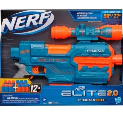 HASBRO Juegos Y Juguetes De Imitación|Nerf Elite 2.0 Phoenix CS-6 Lanzador Motorizado