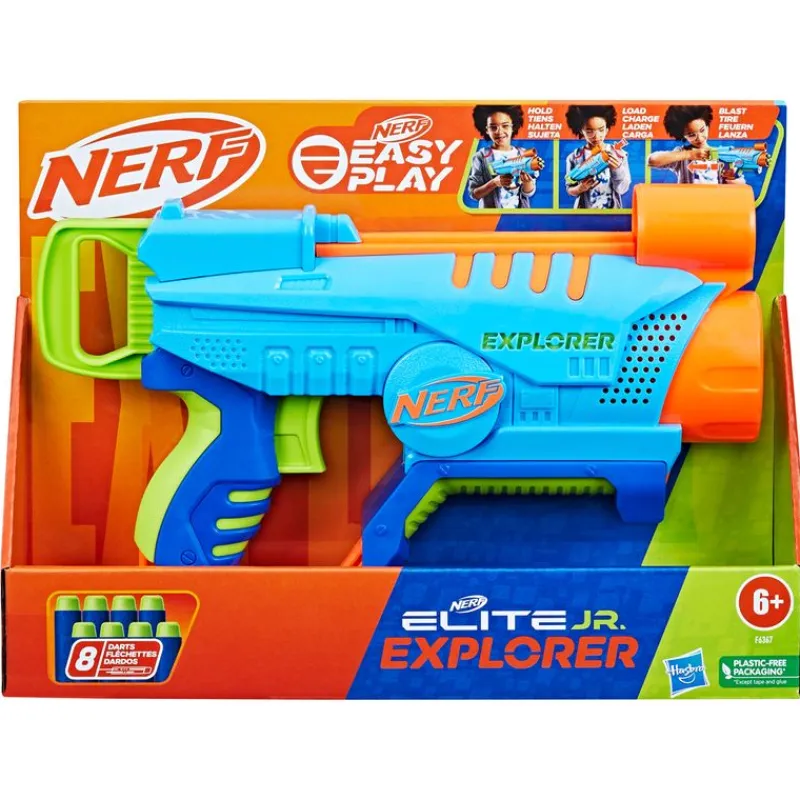 HASBRO Nerf Elite JR Explorer Lanzador- Juegos Y Juguetes De Imitación